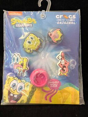 Crocs Jibbitz SpongeBob SquarePants Bubble 5-Pack NWT
